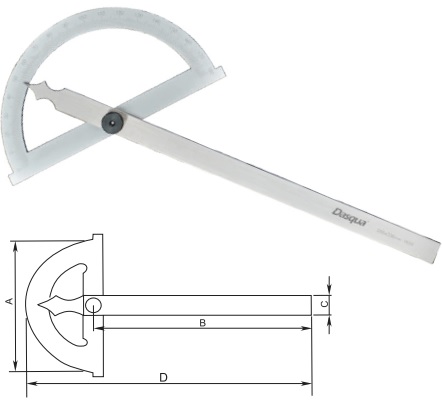 Угломер 0-180° нониусный 1012-1005 Dasqua